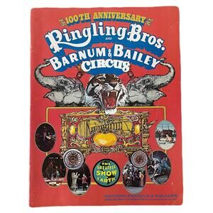 Ringling Brothers Barnum & Bailey Souvenir Circus Program 1971 - 100th Edition